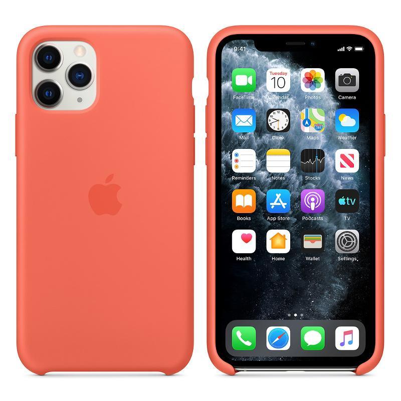 iPhone 11 Pro için MWYQ2ZM/A Silikon Kılıf - Mandalina