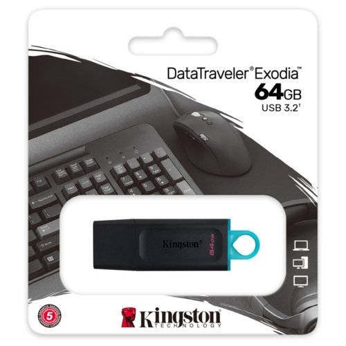 Kingston 64GB USB 3.2 GEN 1 Data Traveler DTX/64GB