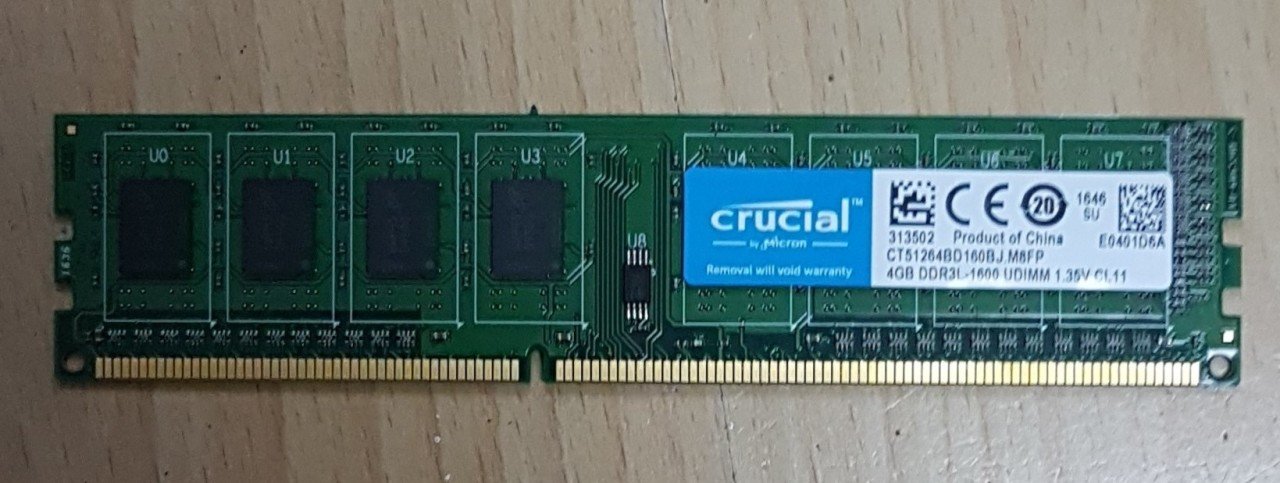 Crucıal 4Gb Ddr3 1600Mhz 1.35V Sıfır Ürün