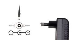 17.5V 370mA-500mA (0.37A-0.5A) Adaptör - Şarj Aleti RETRO