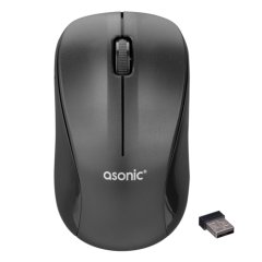 Asonic AS-WM5 Usb Siyah Optik Kablosuz Mouse