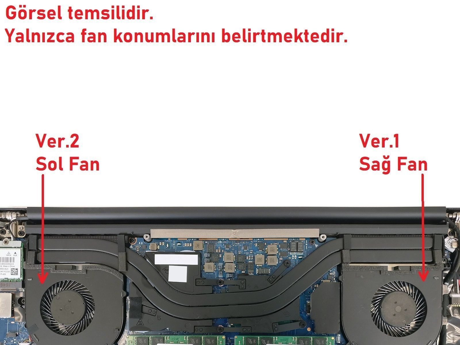 Dell XPS P56F001 (9560) Fan V2 (Sol Fan)