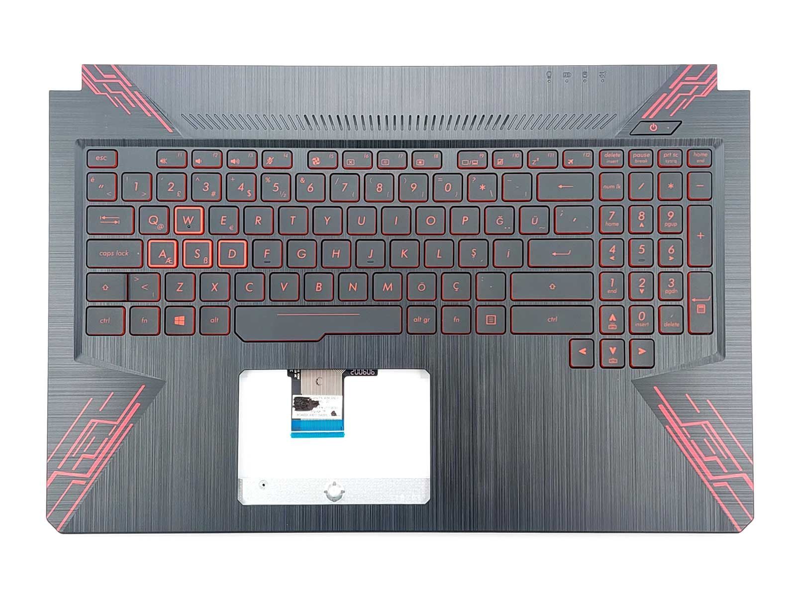 Asus TUF FX504GD-58000T-Gaming Klavye Kasa Siyah Işıklı