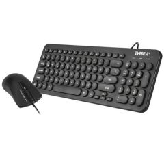 Everest KM-01K Siyah Usb Klavye+Mouse Set