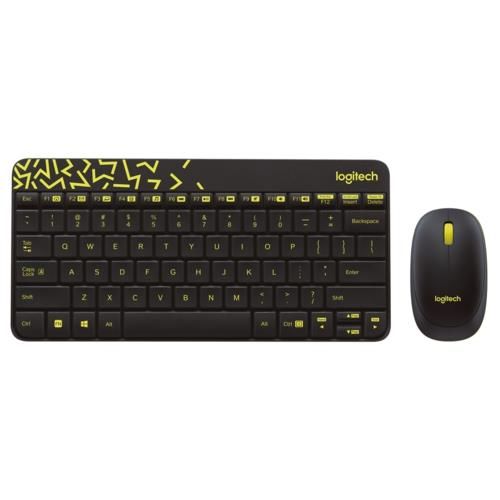 Logitech MK240 Klavye Set Siyah/Sarı 920-008215  Kablosuz