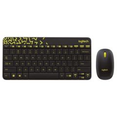 Logitech MK240 Klavye Set Siyah/Sarı 920-008215  Kablosuz