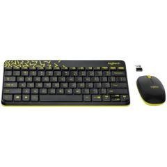 Logitech MK240 Klavye Set Siyah/Sarı 920-008215  Kablosuz