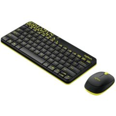 Logitech MK240 Klavye Set Siyah/Sarı 920-008215  Kablosuz