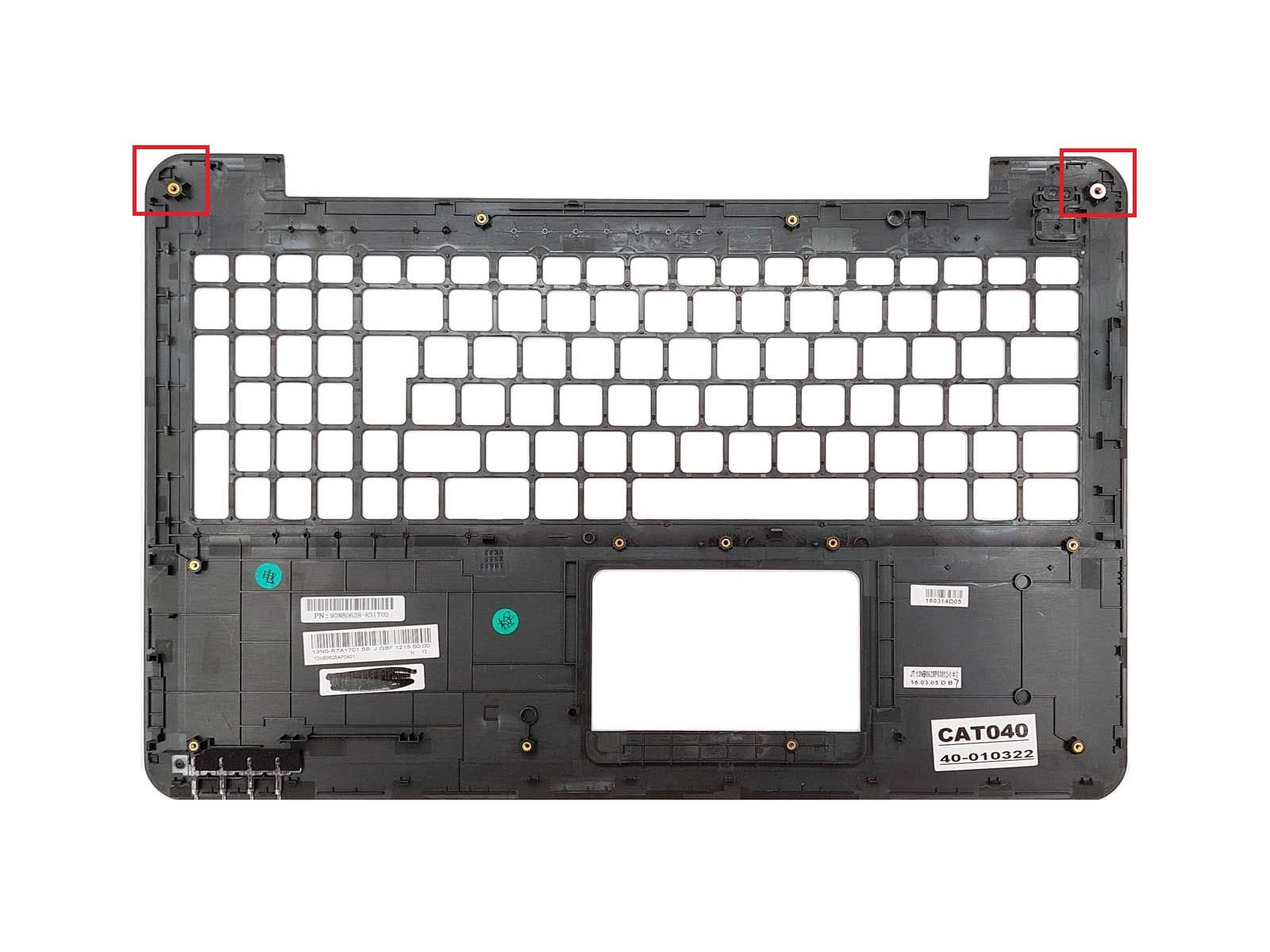 Asus K555L, X555L Notebook Üst Kasa - Siyah - Ver.1