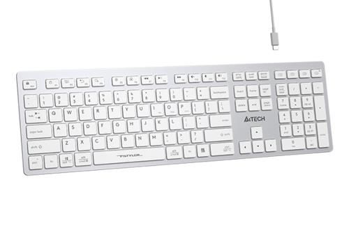 A4 Tech FBX50C Beyaz Bluetooth+2.4G FN-MM-Şarjlı Klavye  Kablosuz Klavye