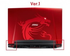 MSI MS-1781 Lcd Cover Kapak Kırmızı V1