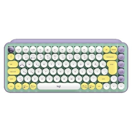 Logitech Pop Keys Klavye Sarı Lila 920-010819