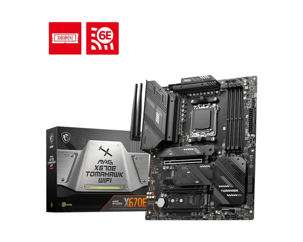 MSI MAG X670E TOMAHAWK WIFI AM5 DDR5 6600MHZ ATX