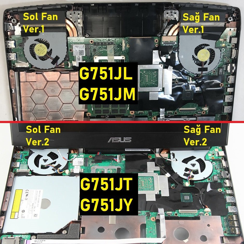 Asus ROG G751J Fan Sağ V2