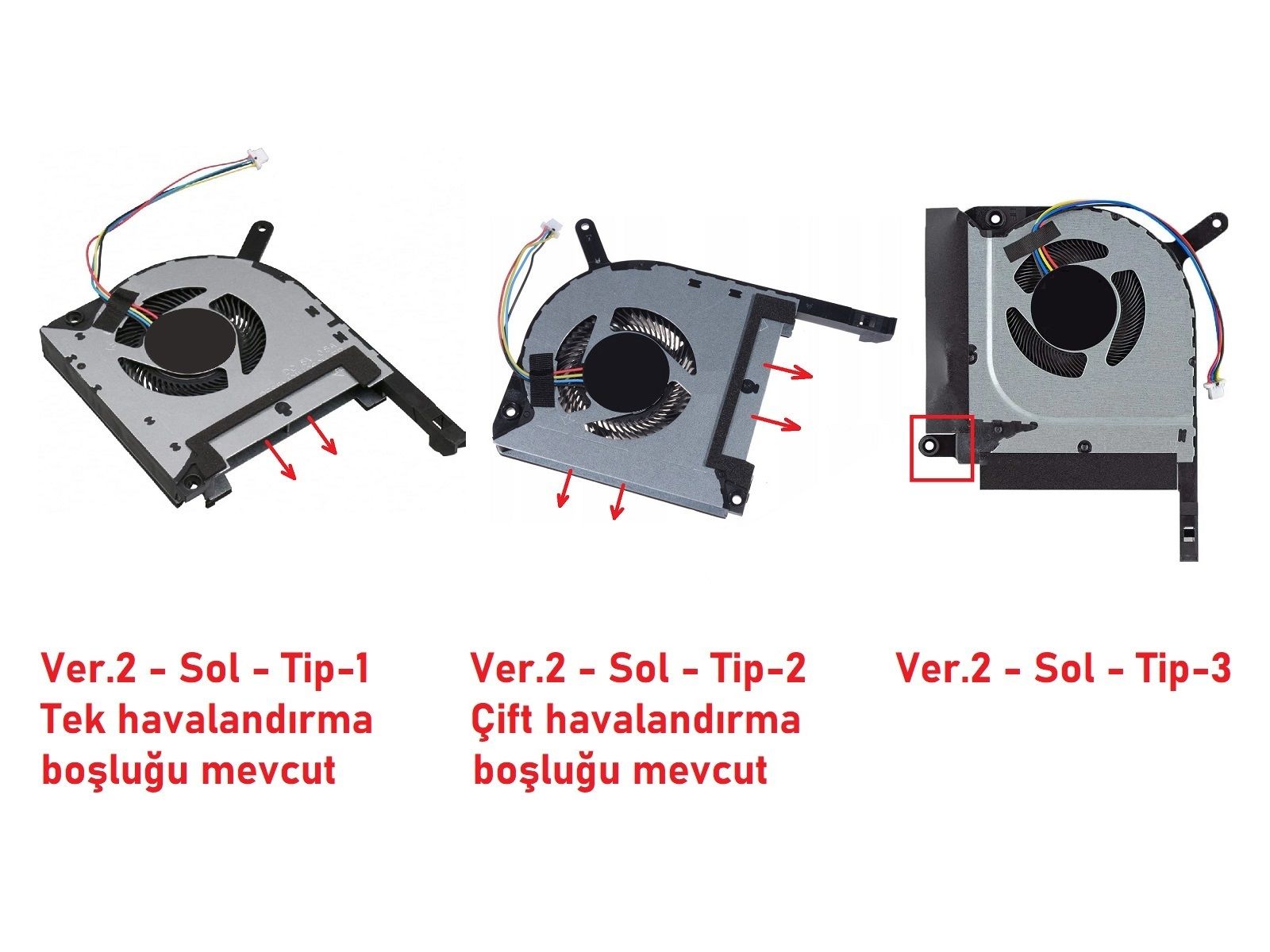 Asus FX505G Fan V2 (Sol Fan) Tip2