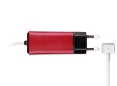 Retro-Color, Apple MacBook 45W-60W MagSafe 2 Mini Adaptör - Kırmızı