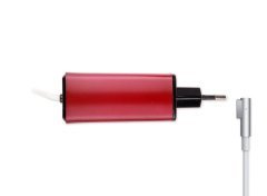 Retro-Color, Apple MacBook 85W MagSafe 1 Mini Adaptör - Kırmızı