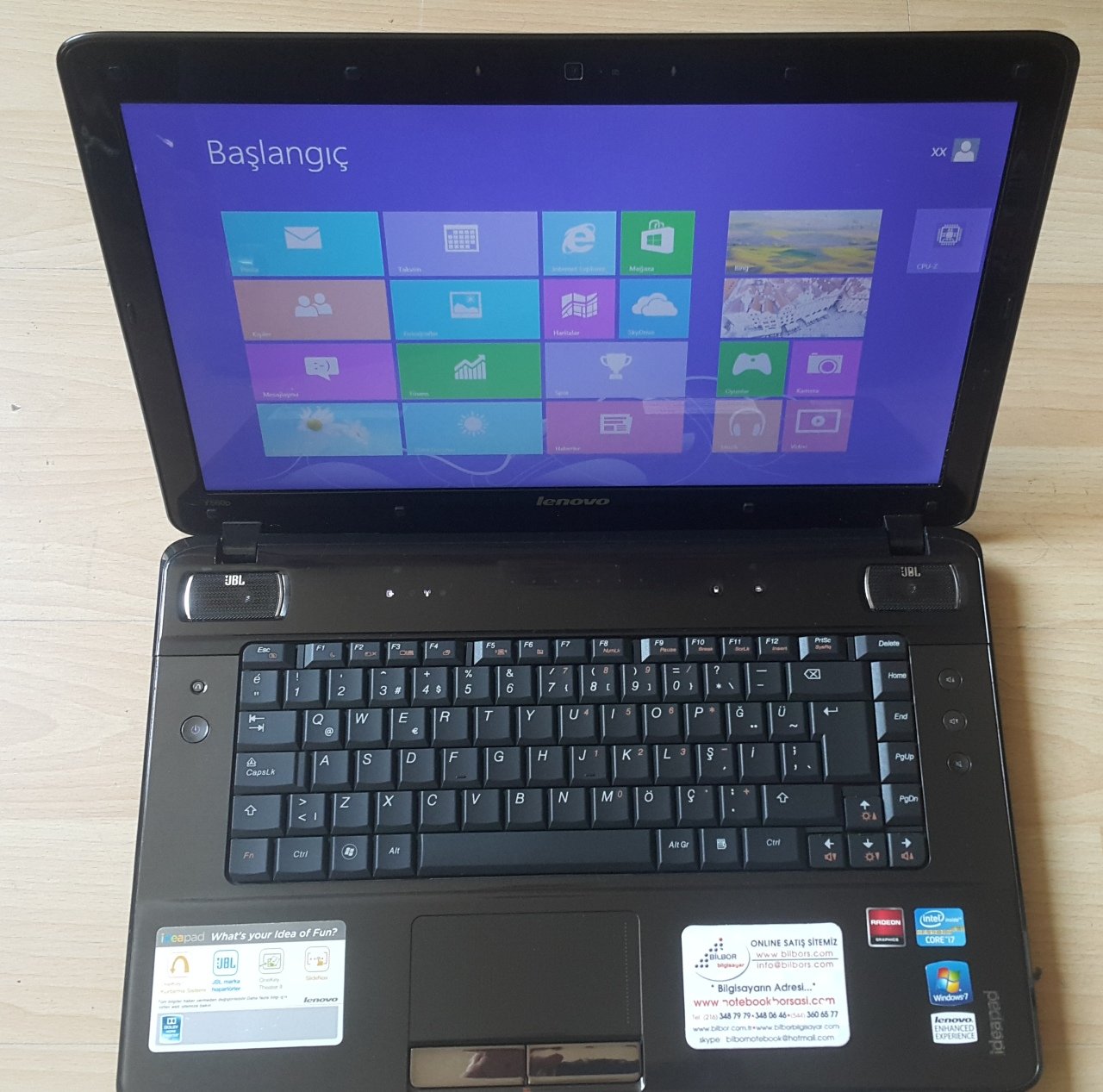 Lenovo İDEAPAD Y560P İ7 2630QM 1GB Ekran Kartlı Notebook Sorunsuz