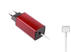 Retro-Color, Apple MacBook 85W MagSafe 2 Mini Adaptör - Kırmızı