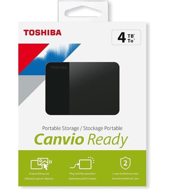 4TB CANVIO READY 2.5'' USB3.2 TOSHIBA HDTP340EK3CA