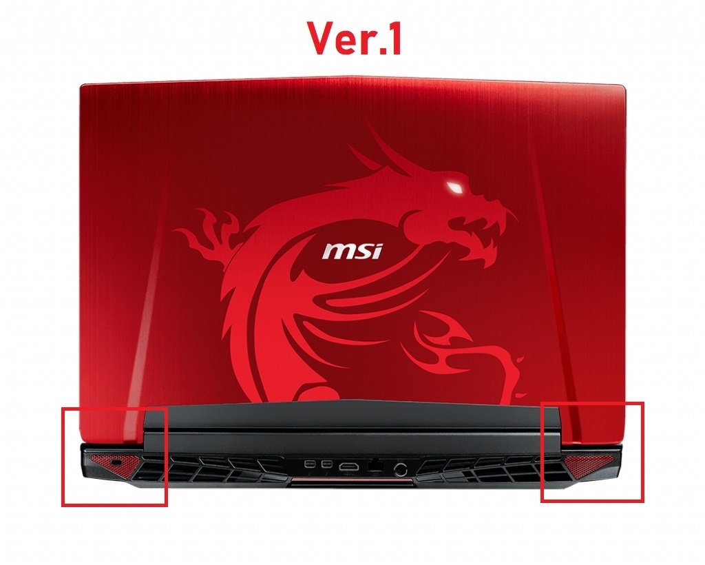 MSI GT72VR7RD Lcd Cover Kapak Kırmızı V1