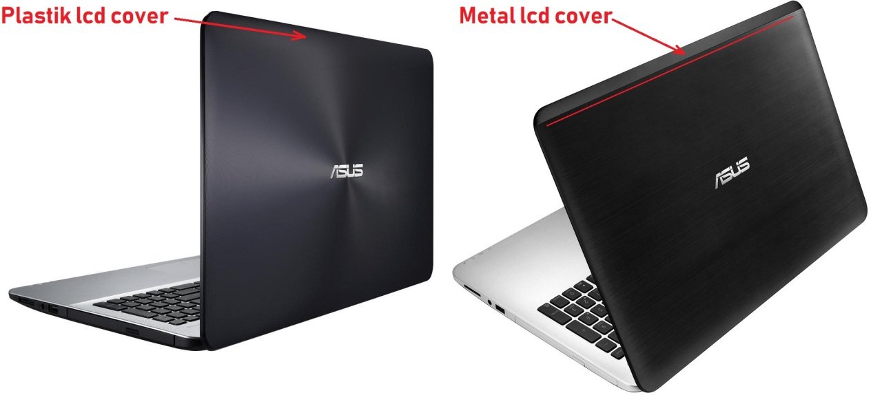 Asus 13NB0622AP0131 Notebook Lcd Cover / Siyah - Ver.1 (Plastik)
