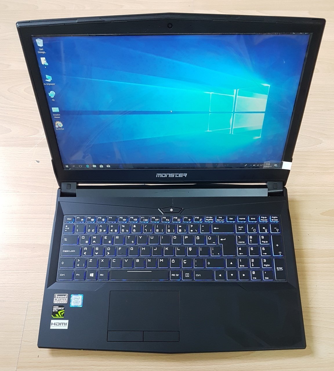Monster Abra A5 V9.2 i7-7700HQ 240Gb Ssd 16gb Ram  4GbVGA Oyun Bilgisayarı