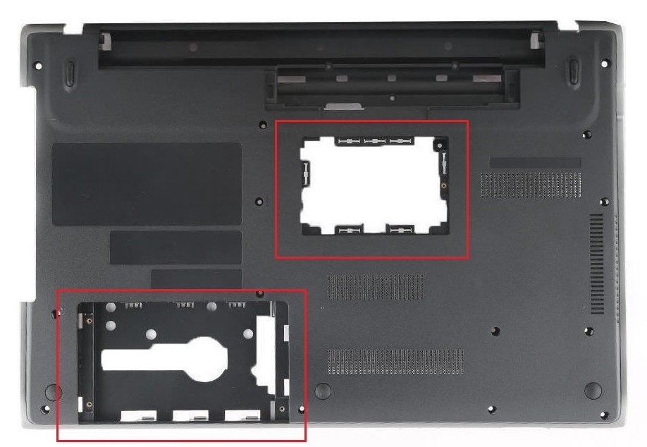 Sony Vaio SVE15134CXP Alt Kasa Siyah V1