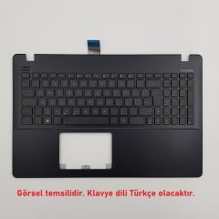 Asus X550J Notebook Klavye - Tuş Takımı / Siyah - TR - Siyah Üst Kasa