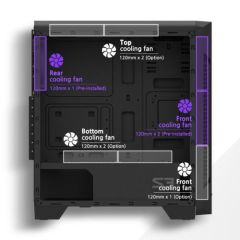 Zalman S2 TG Mid Tower Kasa Siyah PSU YOK