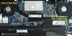 Hp EliteBook Folio 1040 G3 Notebook Fan / Ver.1 (Sağ Fan)