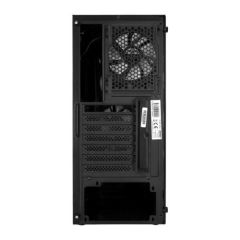 Everest Flat Glass 4x12cm Rainbow Fan Tempered Camlı Bilgisayar Kasası PSU Yok