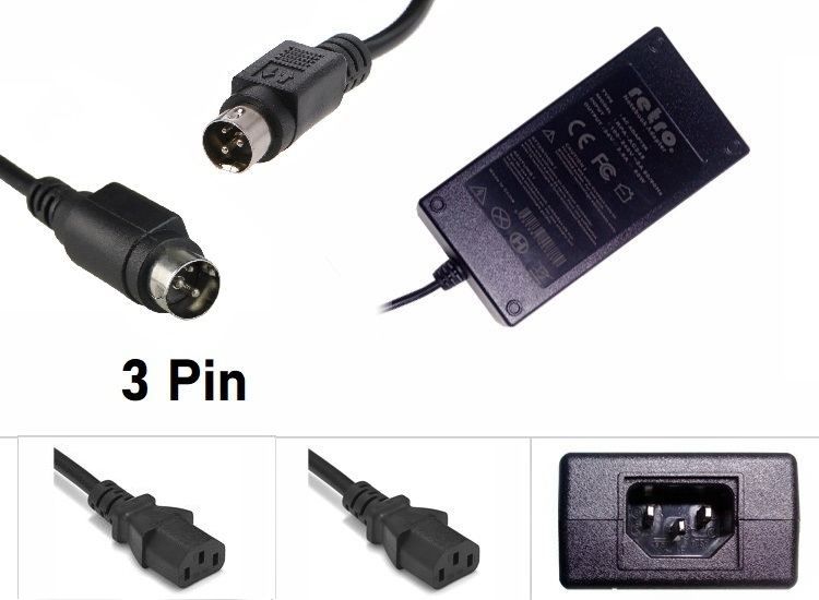 24V 2.5A 60W 3Pin DIN Etiket Yazıcı Adaptör RETRO