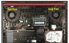 Dell Inspiron 7559-B70D128W81C Fan V1 (Sağ Fan)