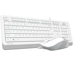 A4 Tech F1010 MM Klavye Mouse Set Beyaz USB