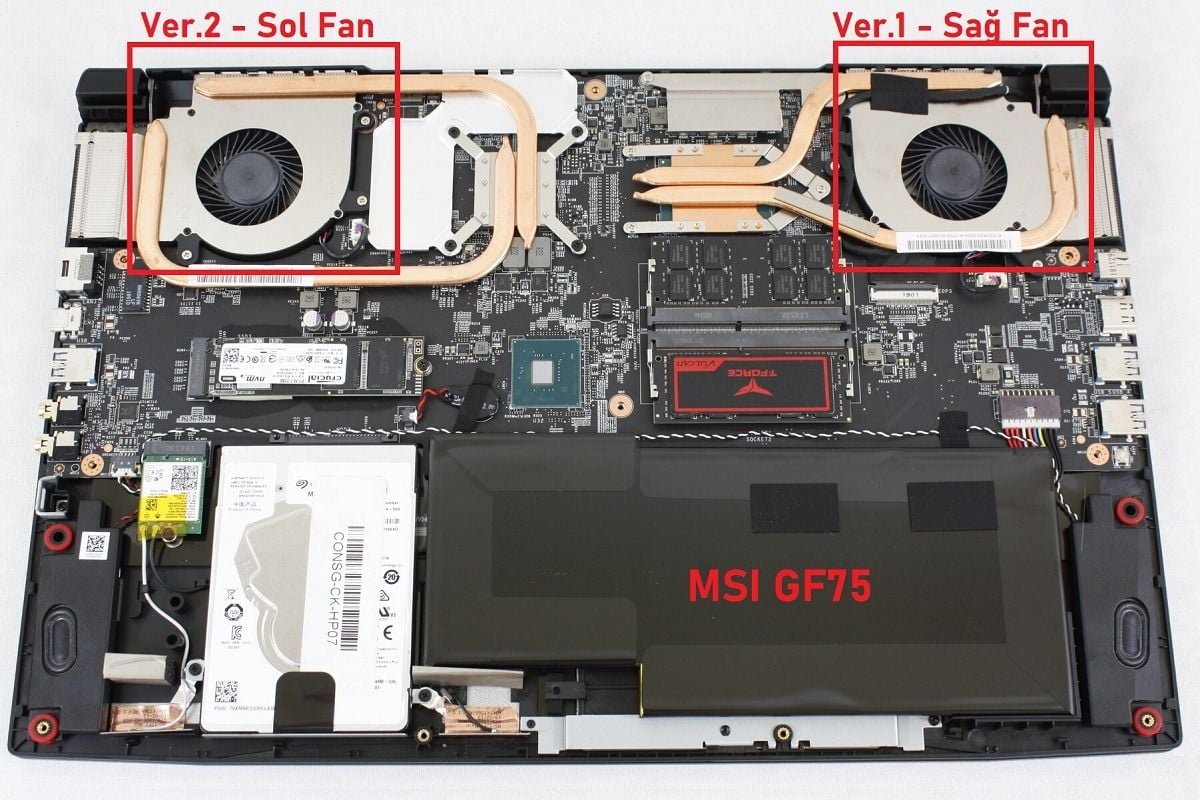 MSI GF75 Thin 9SD Fan V1 (Sağ Fan)