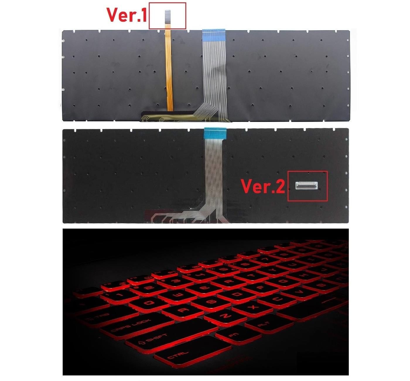 MSI GF75 Thin 9SD Klavye V2 Işıklı (RGB) Kırmızı Tuş