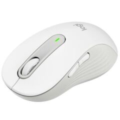 Logitech M650 L Signature Kablosuz Mouse Beyaz 910-006238  Büyük Boy, Bluetooth, 5 tuşlu, Geri dönüştürülmüş malzeme