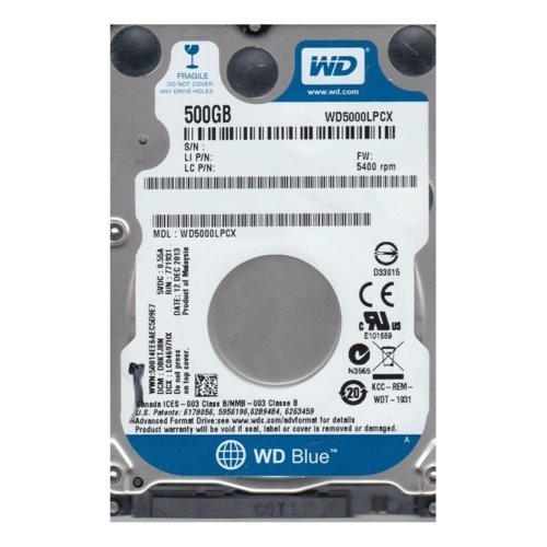 WD 2,5 500GB 5400RPM 16MB SATA 3 WD5000LPCX