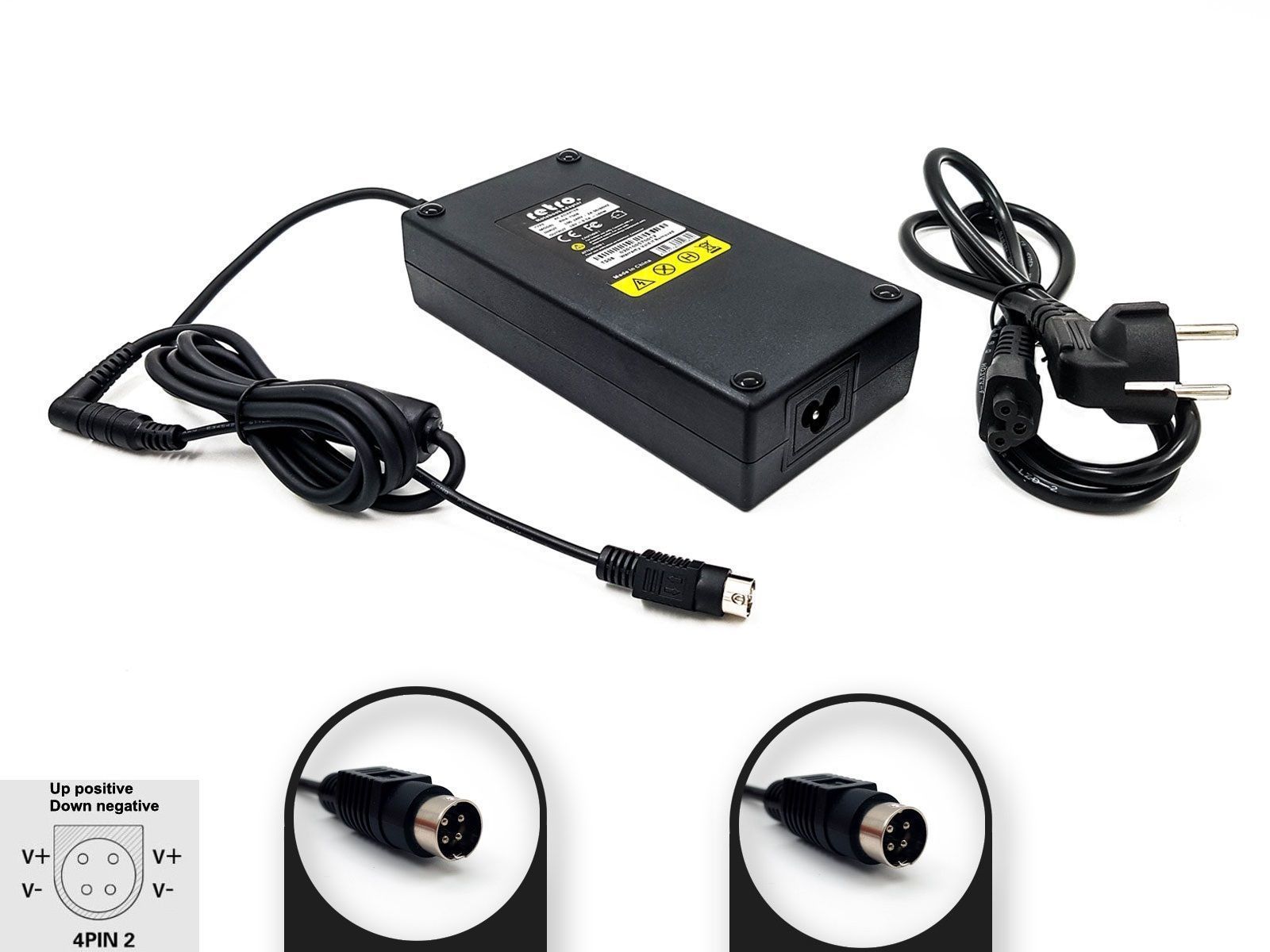 24V 2A 48W 4-Pin DIN Erkek 4PIN2 Adaptör RETRO