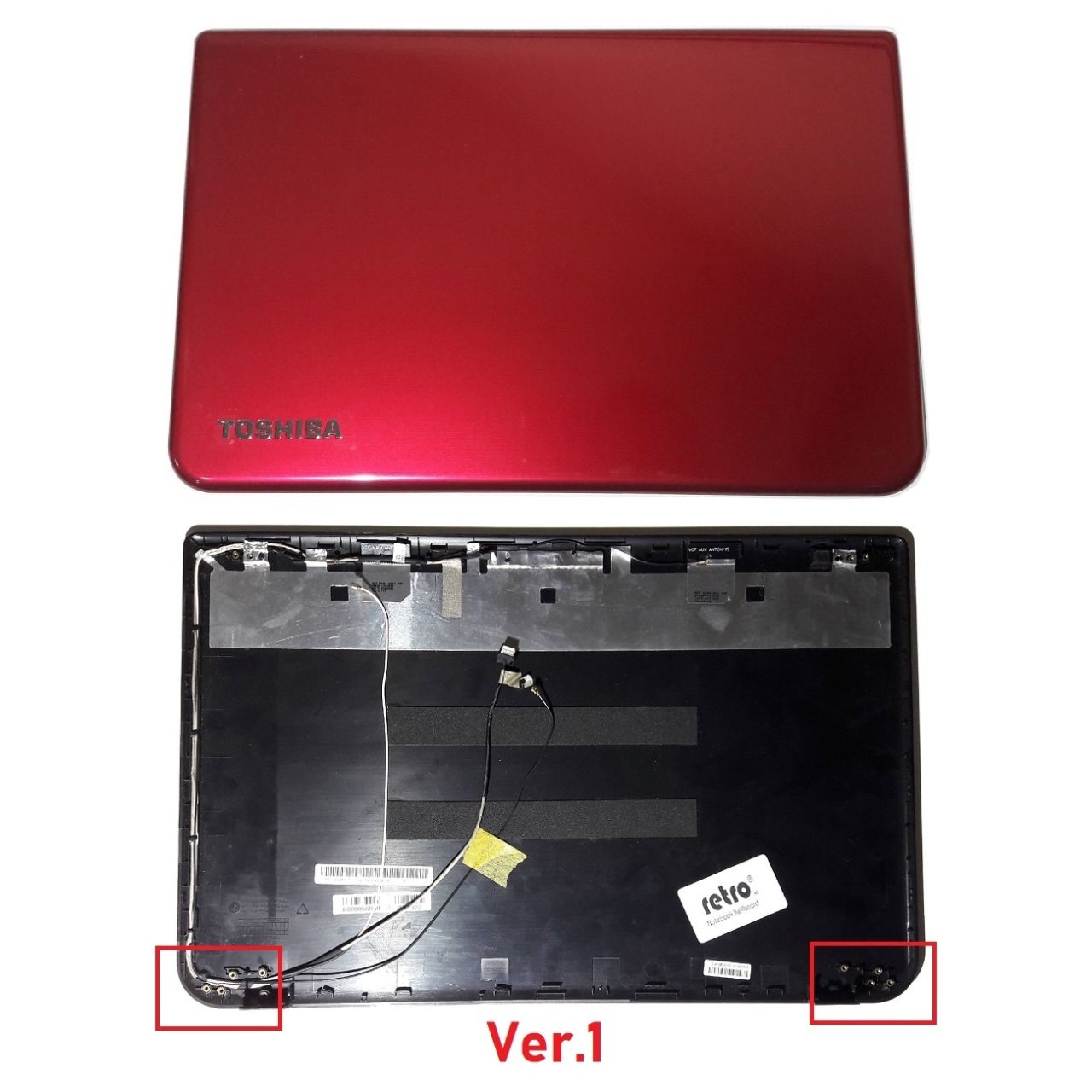 Toshiba Satellite P50-A-14R Lcd Cover Kapak V1 Kırmızı