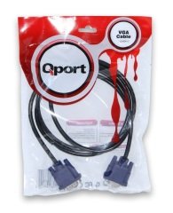 Qport Q-Vga5 15 Pin Fitreli 5 Metre Vga Kablo