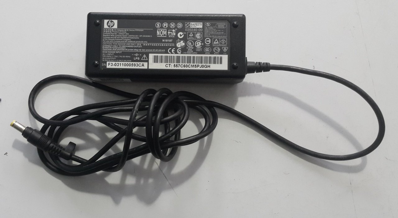 Hp Sarı Uç 18,5V 3,5A Orjinal Adaptör Sorunsuz