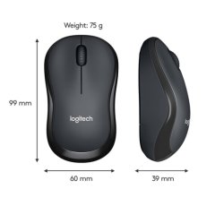 Logitech M221 Kablosuz Mouse Siyah 910-006510