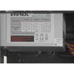 Everest 723A Peak-250W Mid Tower Kasa Siyah