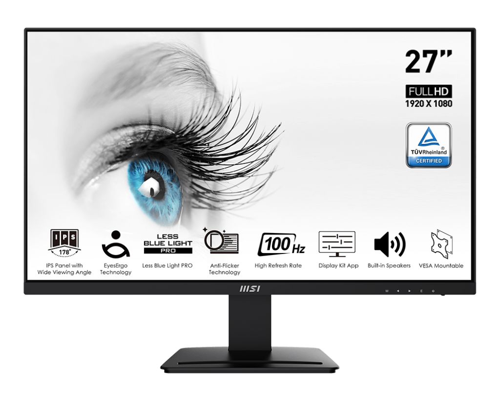 27 MSI PRO MP273A FHD 1MS 100HZ FLAT IPS