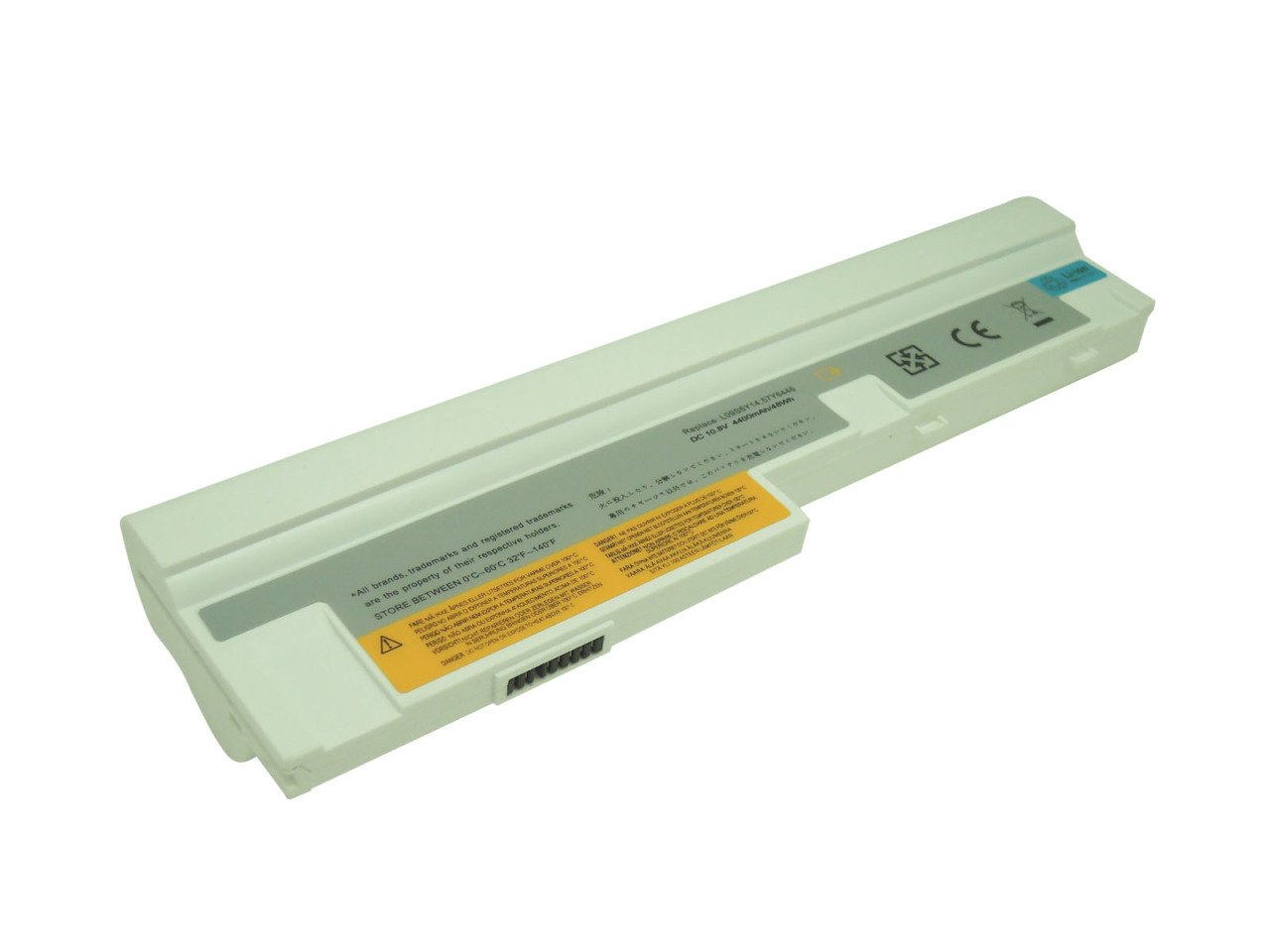 Retro Lenovo IdeaPad S10-3, S10-3s Notebook Bataryası - Beyaz - 6 Cell