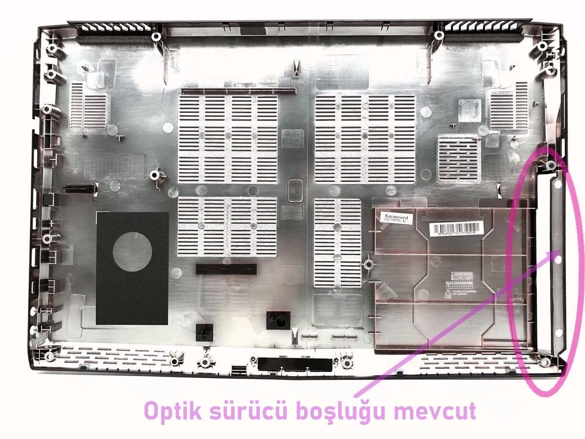 MSI GE62 6QD-1054TR Alt Kasa