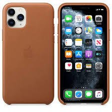 Apple MWYD2ZM/A iPhone 11 Pro Deri Kılıf - Klasik kahve