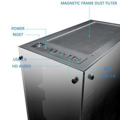 DarkFlash Phantom RGB Mid Tower Kasa PSU YOK